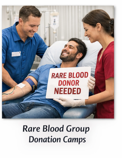Special camp for rare blood group donors